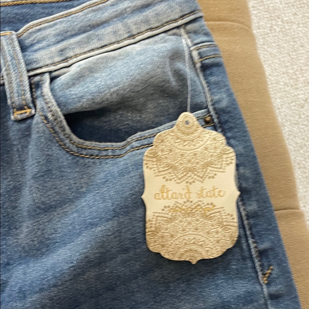 Altar'd State Straight Leg Ripped Denim Jeans - Picture 5 of 6